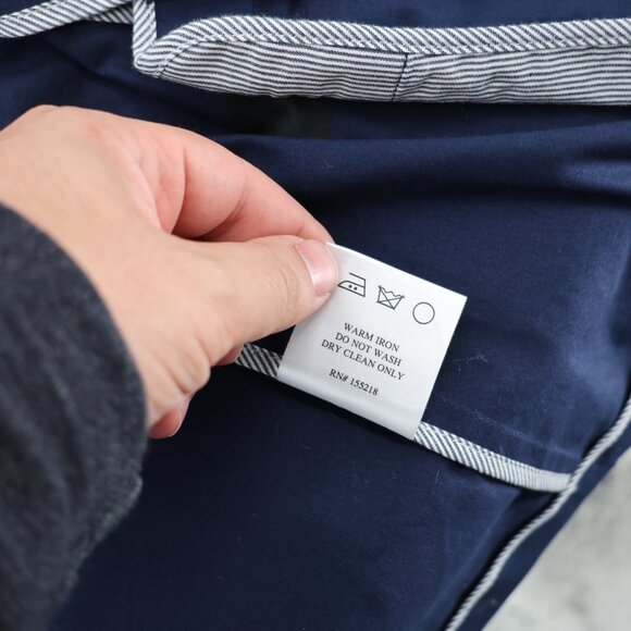 Wildfang blazer Women medium The Ace Tux Blazer navy blue one button shawl lapel - Picture 12 of 13